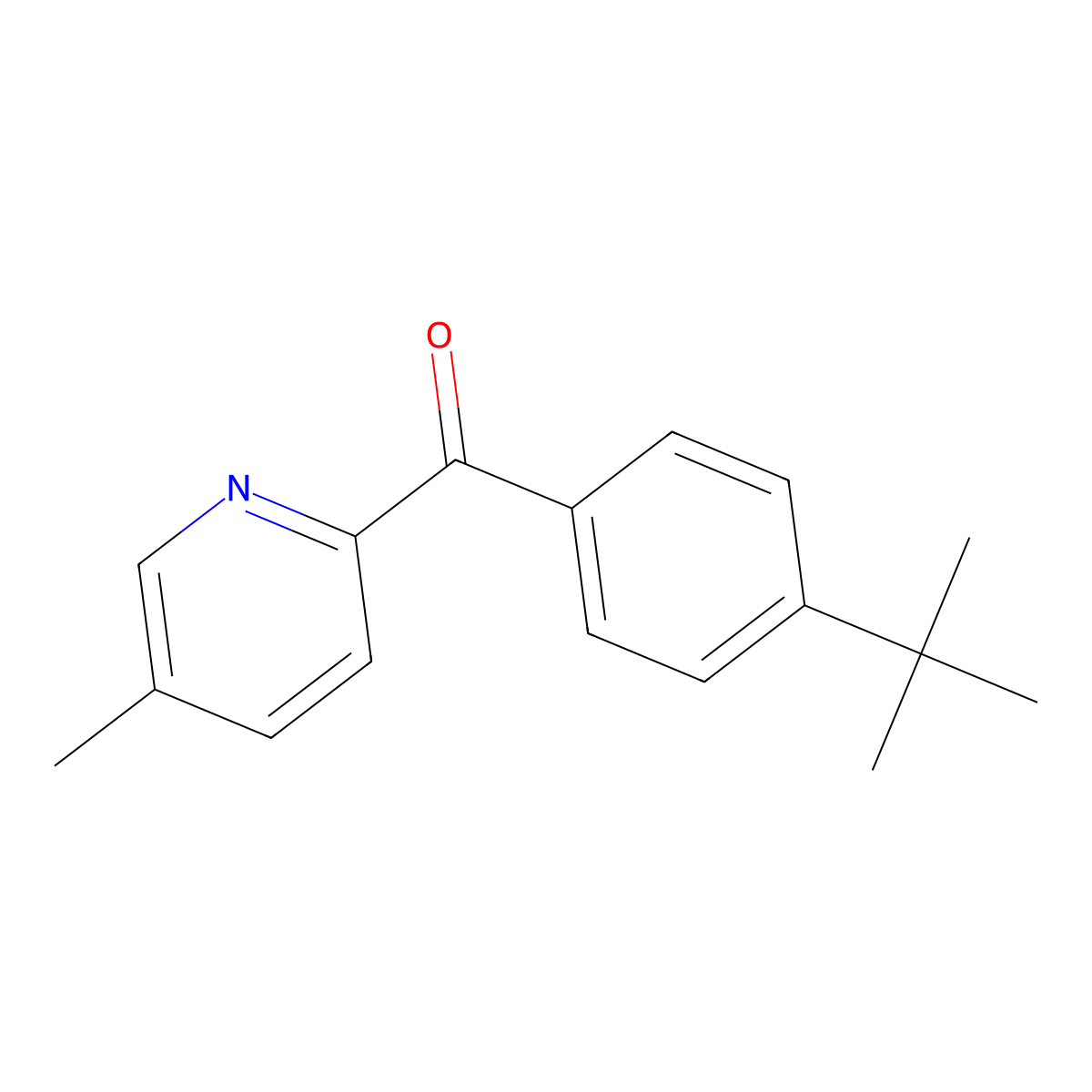 2-(4-tert-Butylbenzoyl)-5-methylpyridine molecular structure, CAS 1187170-19-9