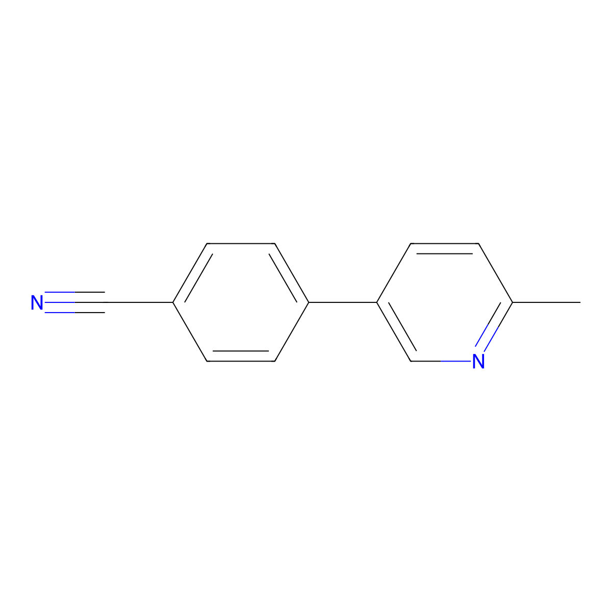 4-(6-Methylpyridin-3-yl)benzonitrile molecular structure, CAS 1187170-20-2