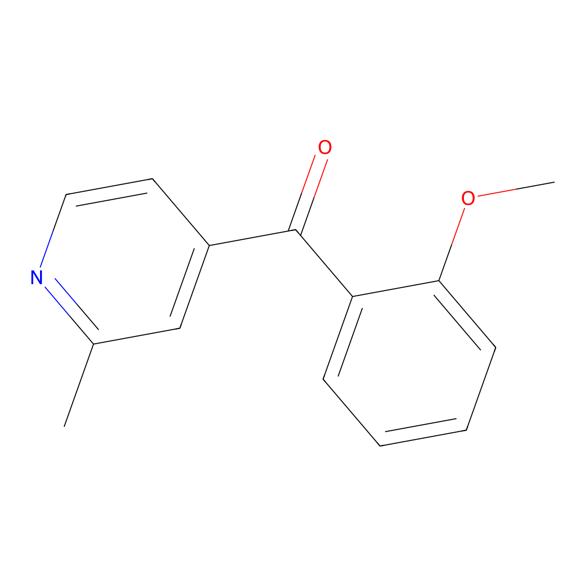 4-(2-Methoxybenzoyl)-2-methylpyridine molecular structure, CAS 1187170-26-8