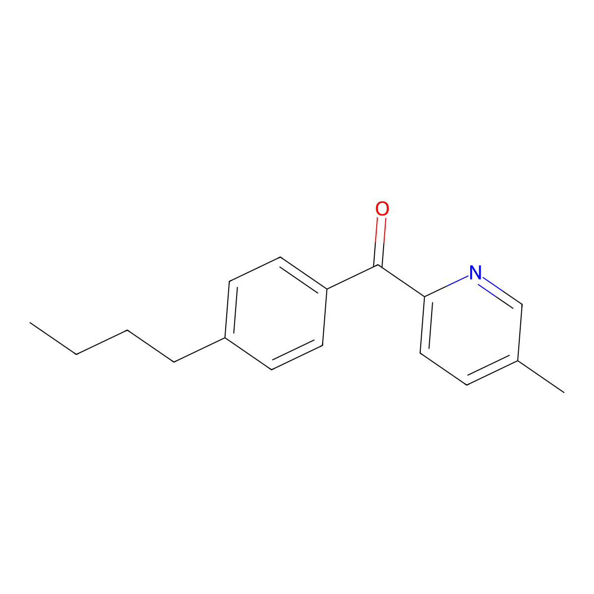 2-(4-Butylbenzoyl)-5-methylpyridine molecular structure, CAS 1187170-27-9