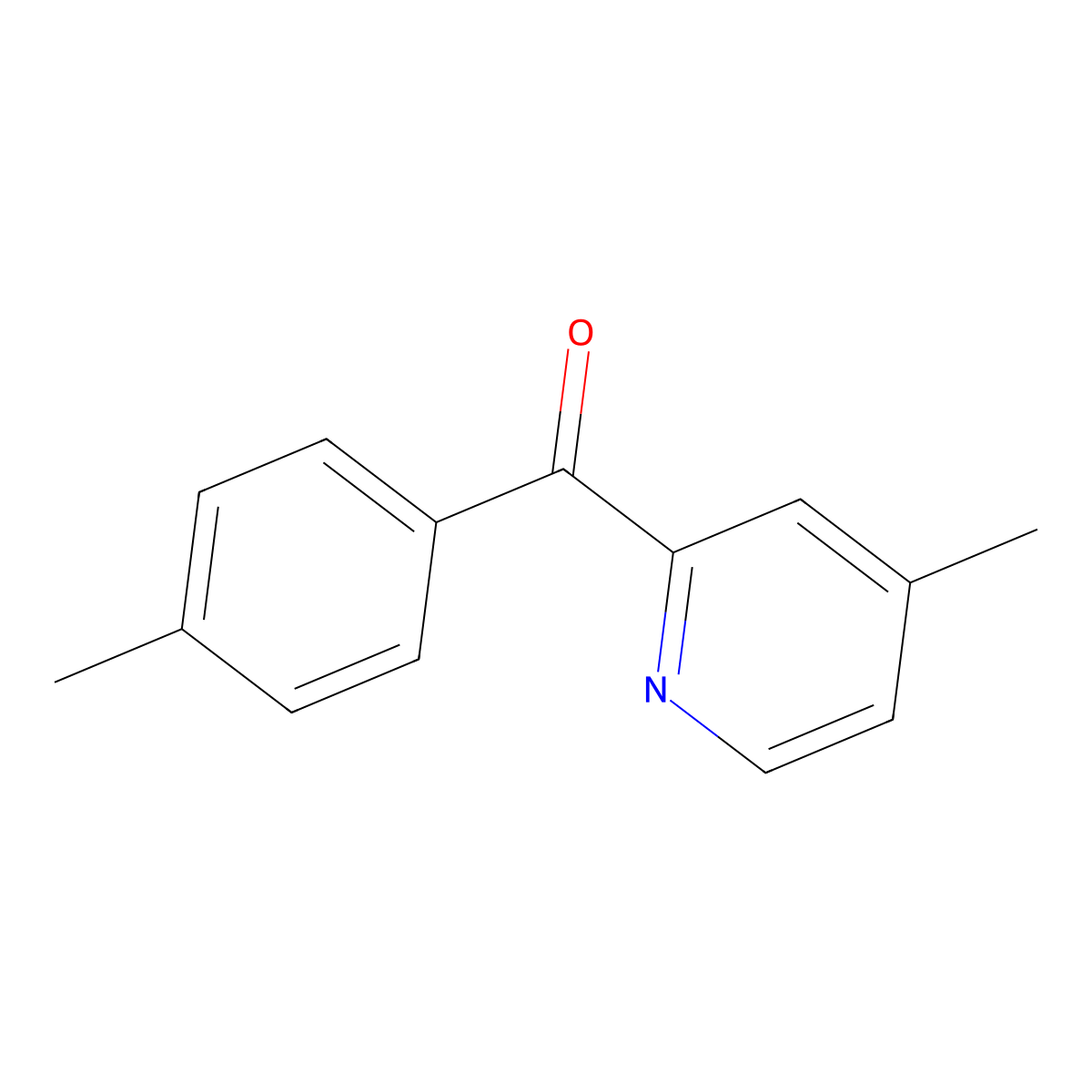 4-Methyl-2-(4-methylbenzoyl)pyridine molecular structure, CAS 1187170-33-7