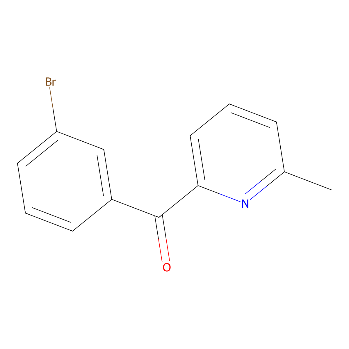 2-(3-Bromobenzoyl)-6-methylpyridine molecular structure, CAS 1187170-38-2
