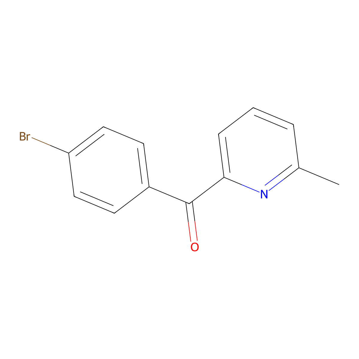 2-(4-Bromobenzoyl)-6-methylpyridine molecular structure, CAS 1187170-43-9