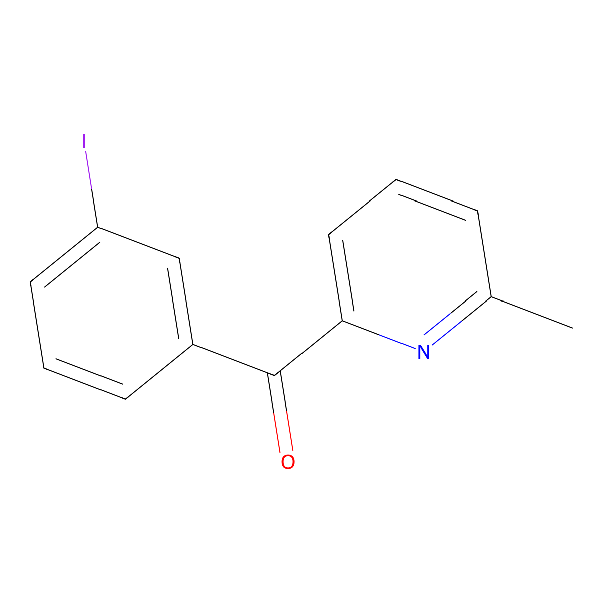 2-(3-Iodobenzoyl)-6-methylpyridine molecular structure, CAS 1187170-45-1