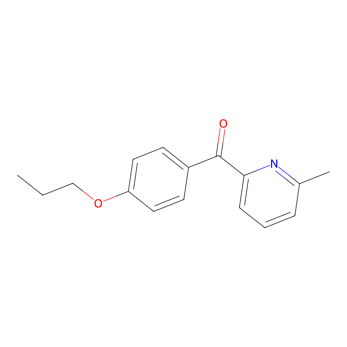 6-Methyl-2-(4-propoxybenzoyl)pyridine molecular structure, CAS 1187170-47-3