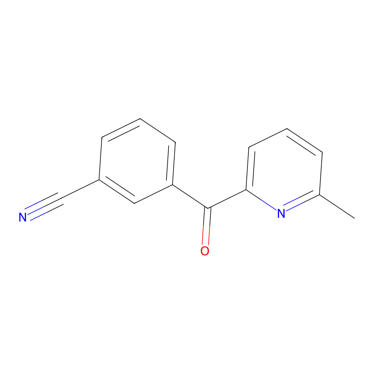 2-(3-Cyanobenzoyl)-6-methylpyridine molecular structure, CAS 1187170-52-0