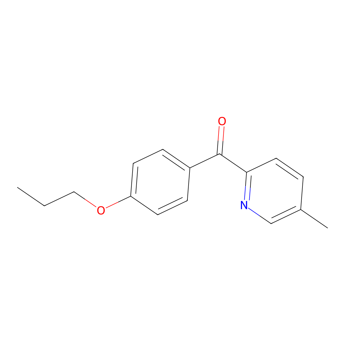 5-Methyl-2-(4-propoxybenzoyl)pyridine molecular structure, CAS 1187170-56-4