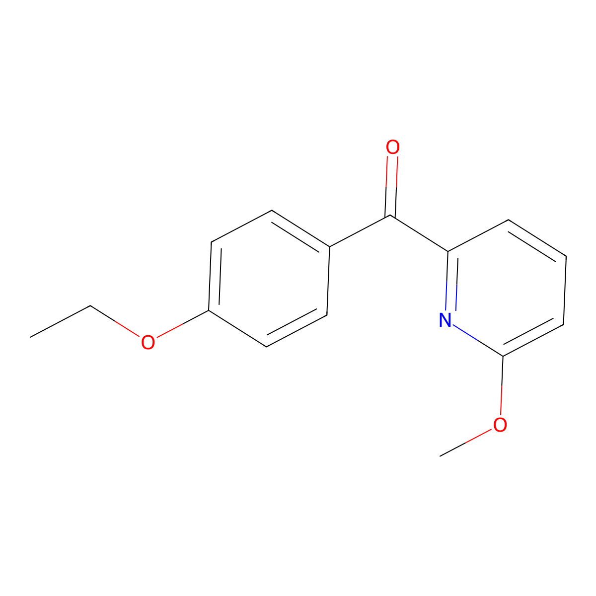 2-(4-Ethoxybenzoyl)-6-methoxypyridine molecular structure, CAS 1187170-57-5