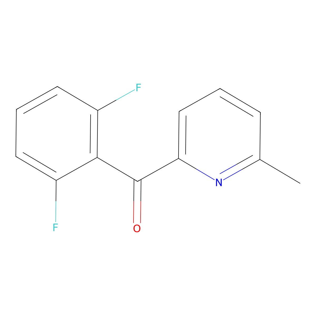 2-(2,6-Difluorobenzoyl)-6-methylpyridine molecular structure, CAS 1187170-58-6