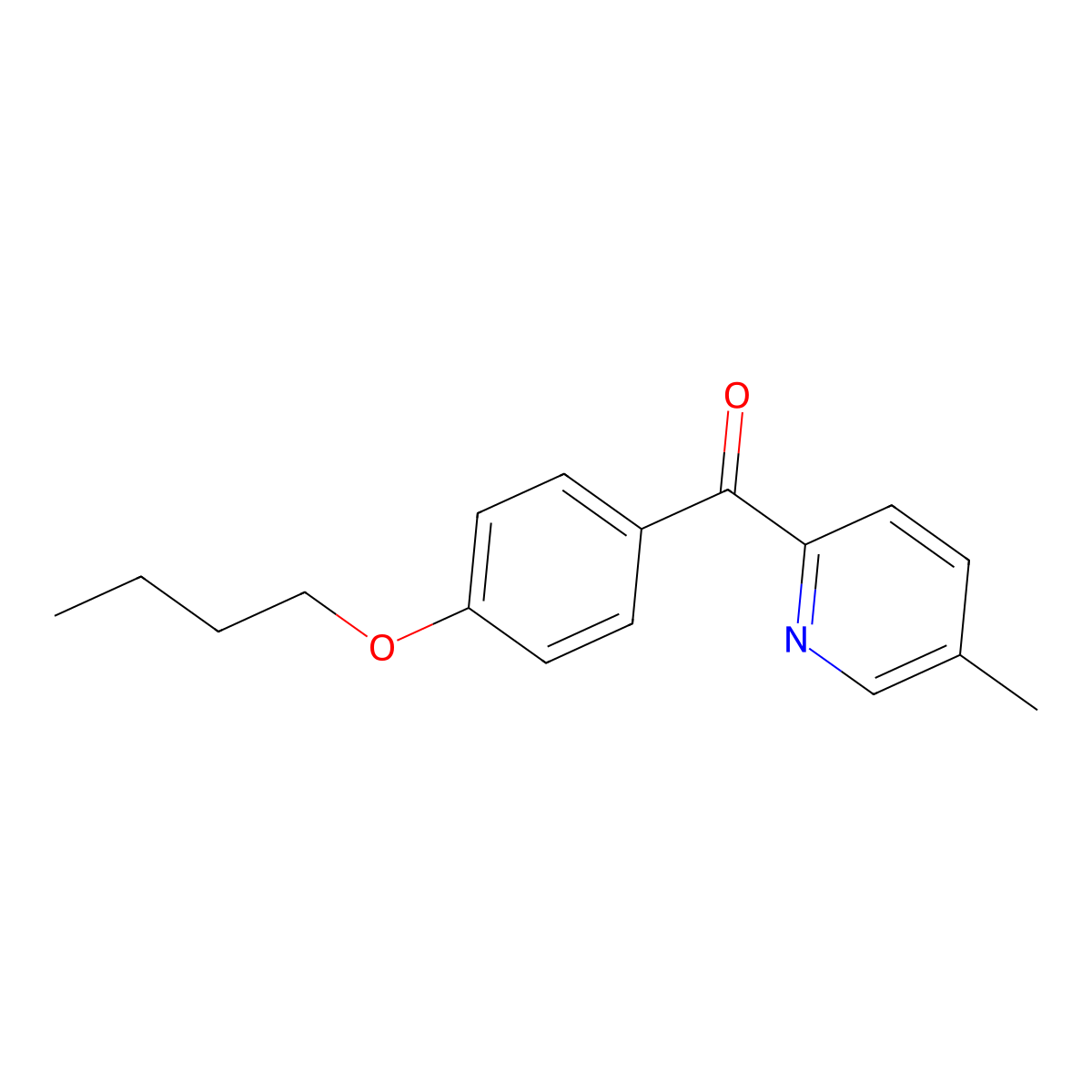 2-(4-Butoxybenzoyl)-5-methylpyridine molecular structure, CAS 1187170-60-0