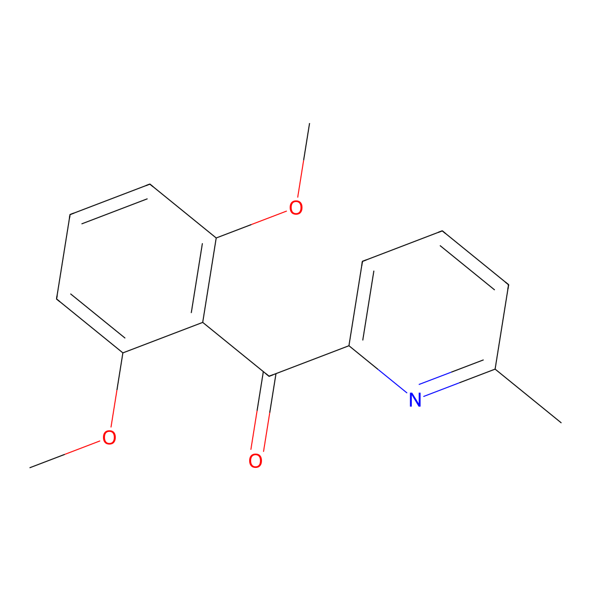 2-(2,6-Dimethoxybenzoyl)-6-methylpyridine molecular structure, CAS 1187170-61-1
