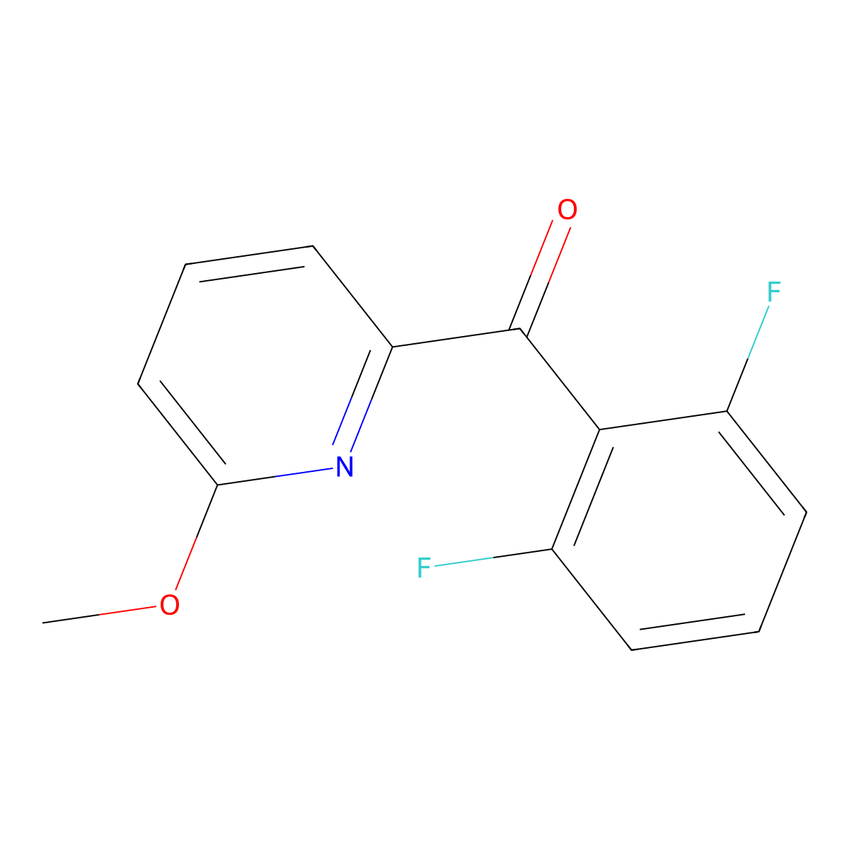 2-(2,6-Difluorobenzoyl)-6-methoxypyridine molecular structure, CAS 1187170-62-2