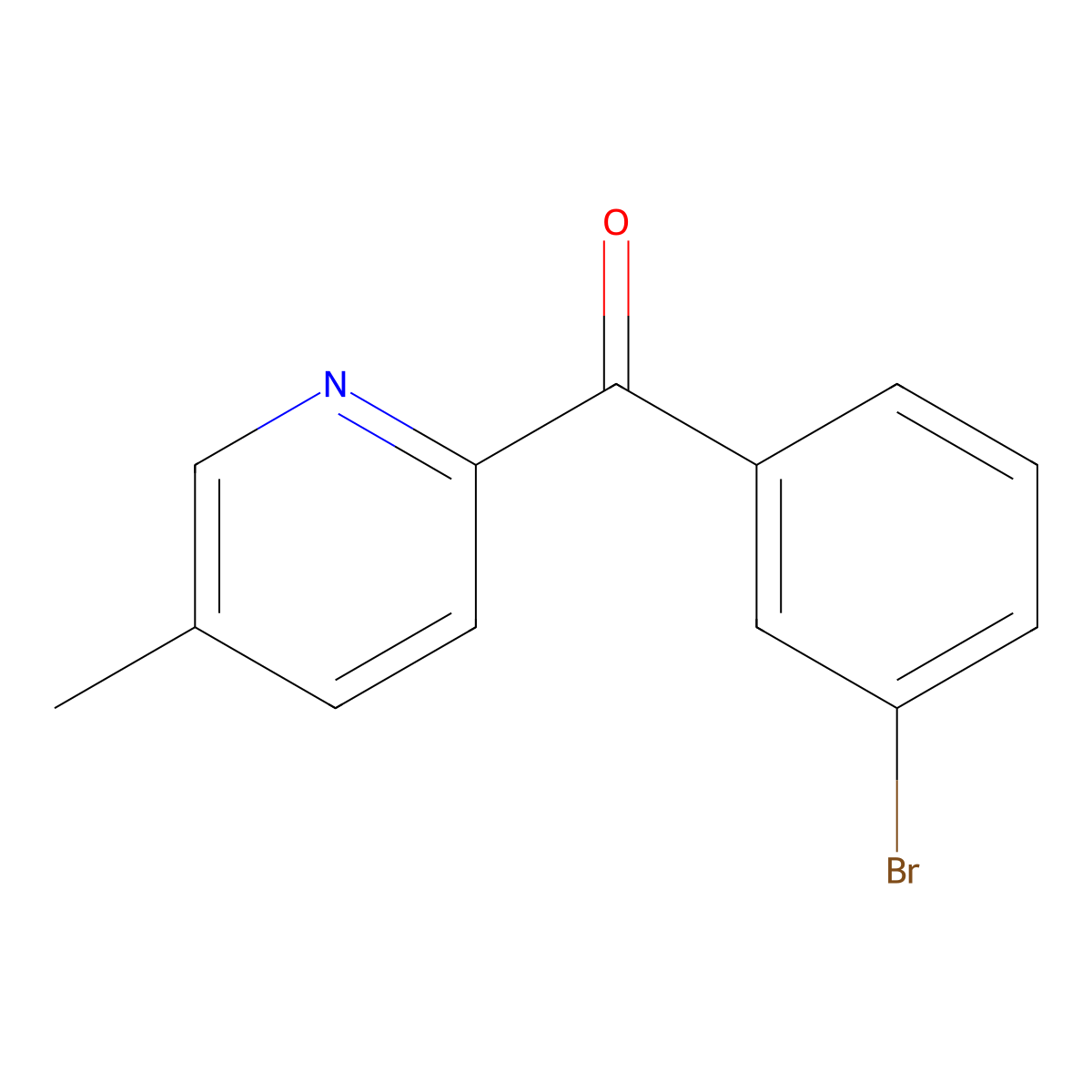 2-(3-Bromobenzoyl)-5-methylpyridine molecular structure, CAS 1187170-72-4