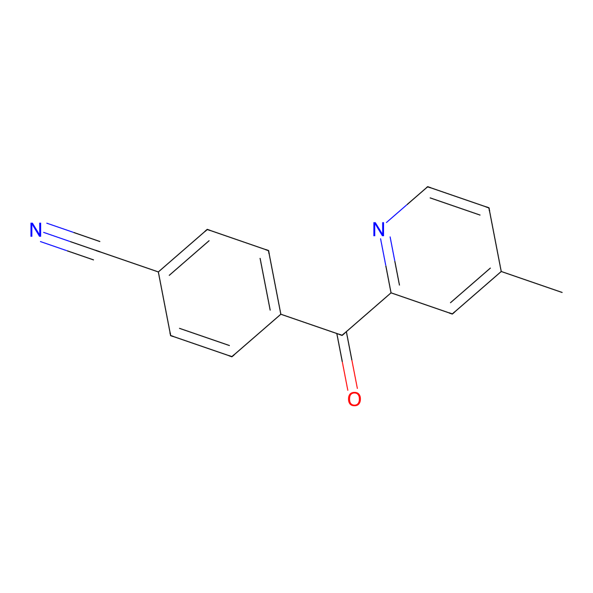 2-(4-Cyanobenzoyl)-4-methylpyridine molecular structure, CAS 1187170-75-7
