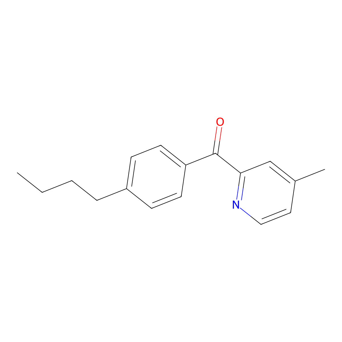 2-(4-Butylbenzoyl)-4-methylpyridine molecular structure, CAS 1187170-77-9
