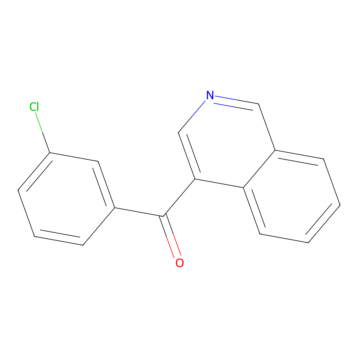 4-(3-Chlorobenzoyl)isoquinoline molecular structure, CAS 1187170-78-0