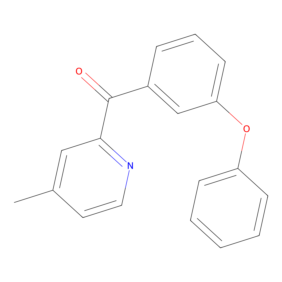 4-Methyl-2-(3-phenoxybenzoyl)pyridine molecular structure, CAS 1187170-80-4