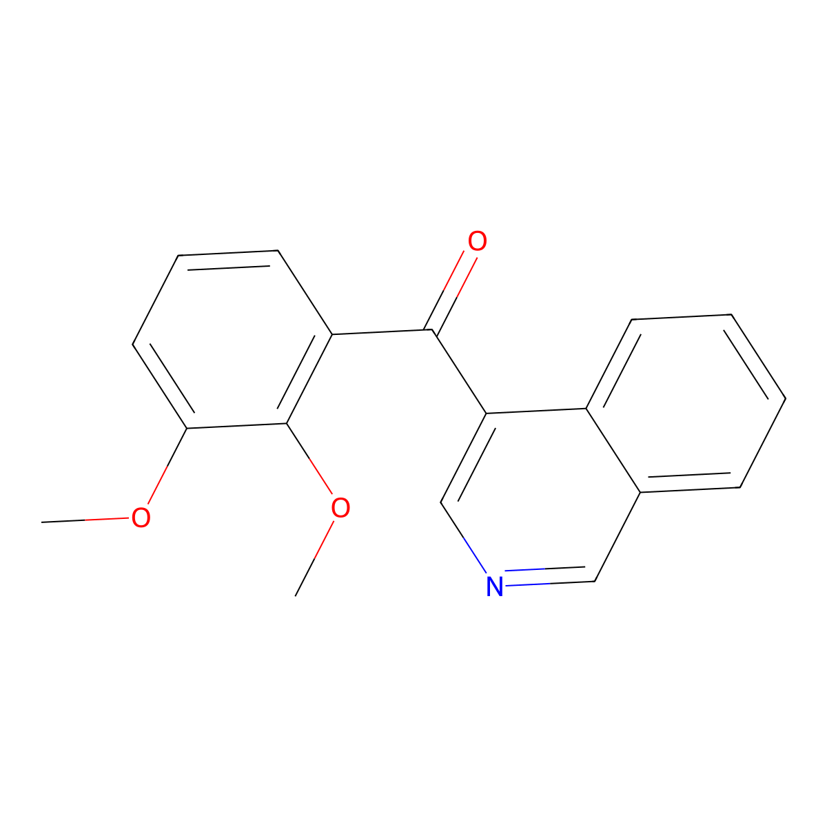 4-(2,3-Dimethoxybenzoyl)isoquinoline molecular structure, CAS 1187170-81-5