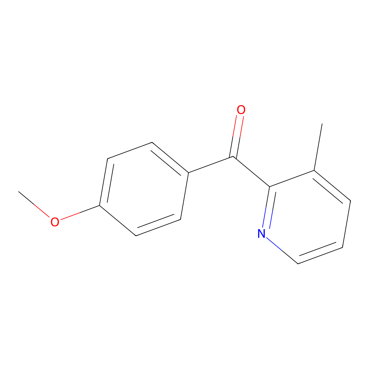 2-(4-Methoxybenzoyl)-3-methylpyridine molecular structure, CAS 1187170-82-6