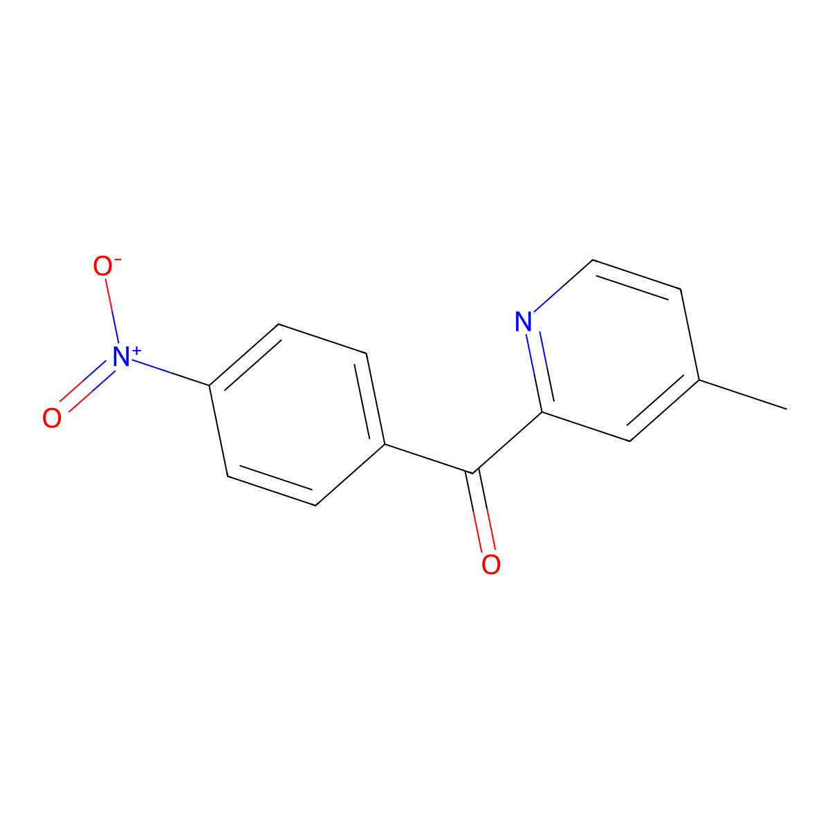 4-Methyl-2-(4-nitrobenzoyl)pyridine molecular structure, CAS 1187170-83-7