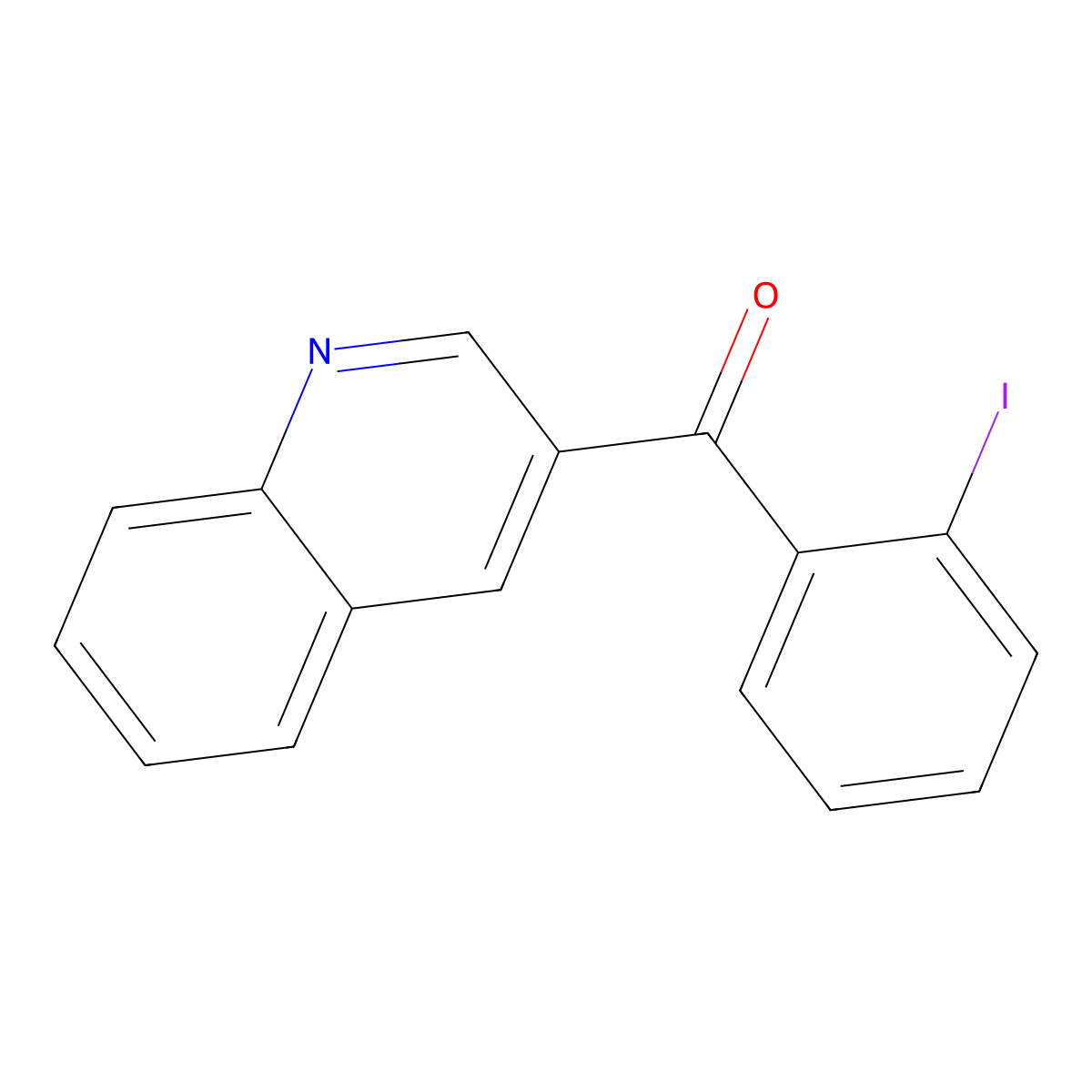 (2-Iodophenyl)(quinolin-3-yl)methanone molecular structure, CAS 1187170-84-8