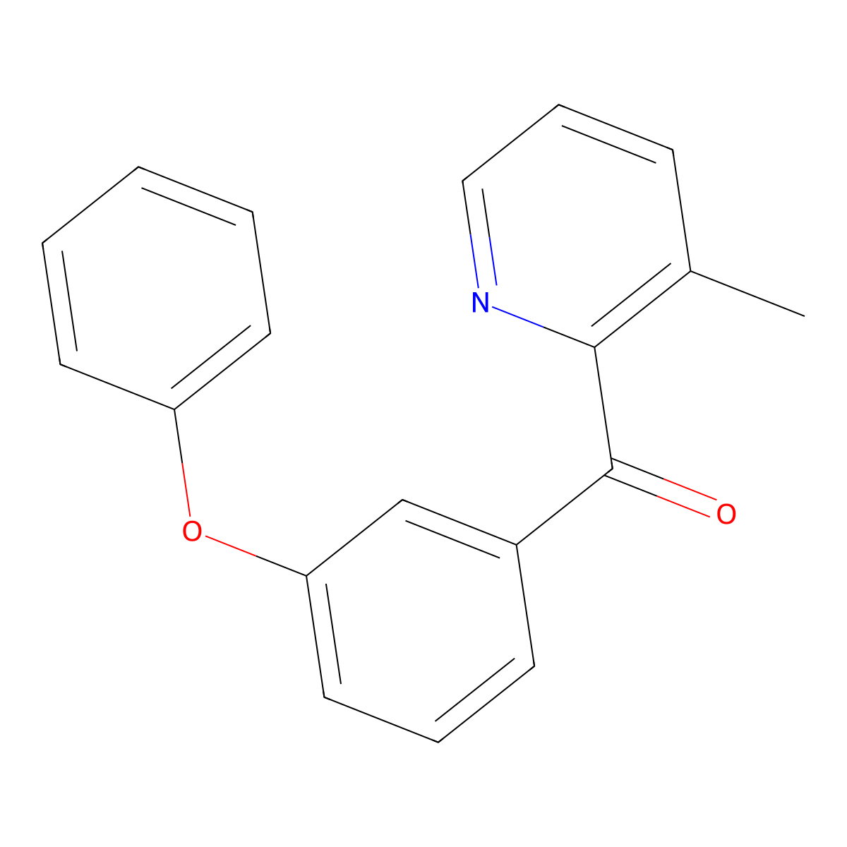 3-Methyl-2-(3-phenoxybenzoyl)pyridine molecular structure, CAS 1187170-85-9
