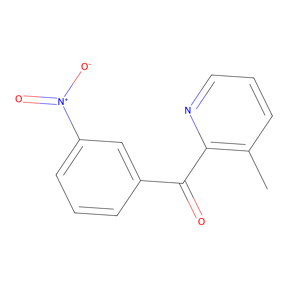3-Methyl-2-(3-nitrobenzoyl)pyridine molecular structure, CAS 1187170-87-1