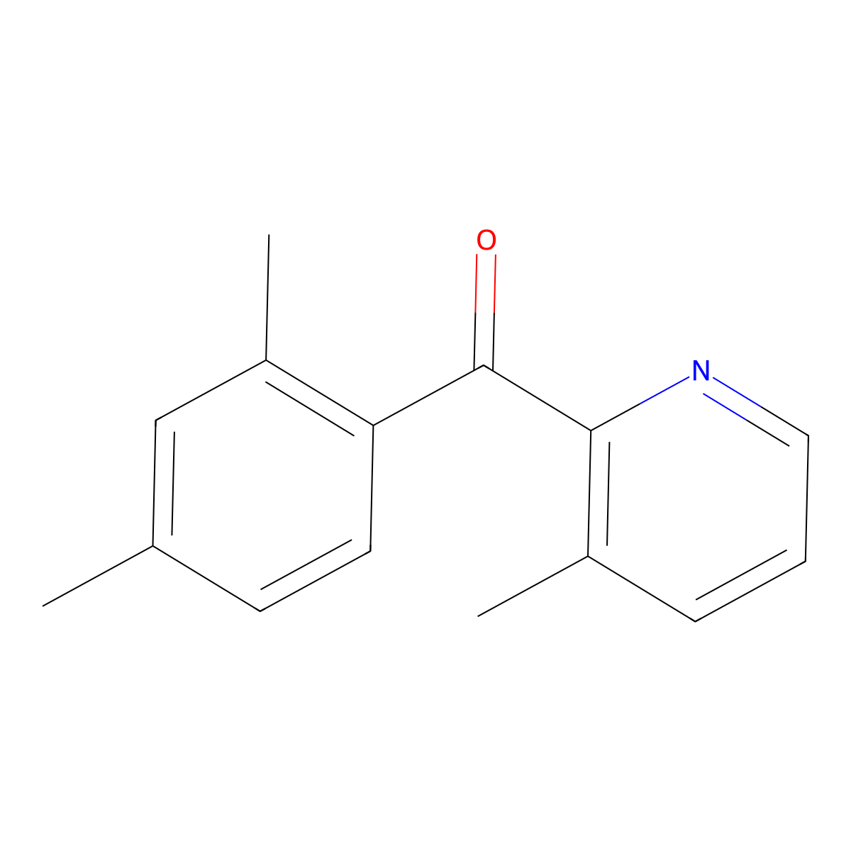 2-(2,4-Dimethylbenzoyl)-3-methylpyridine molecular structure, CAS 1187170-92-8