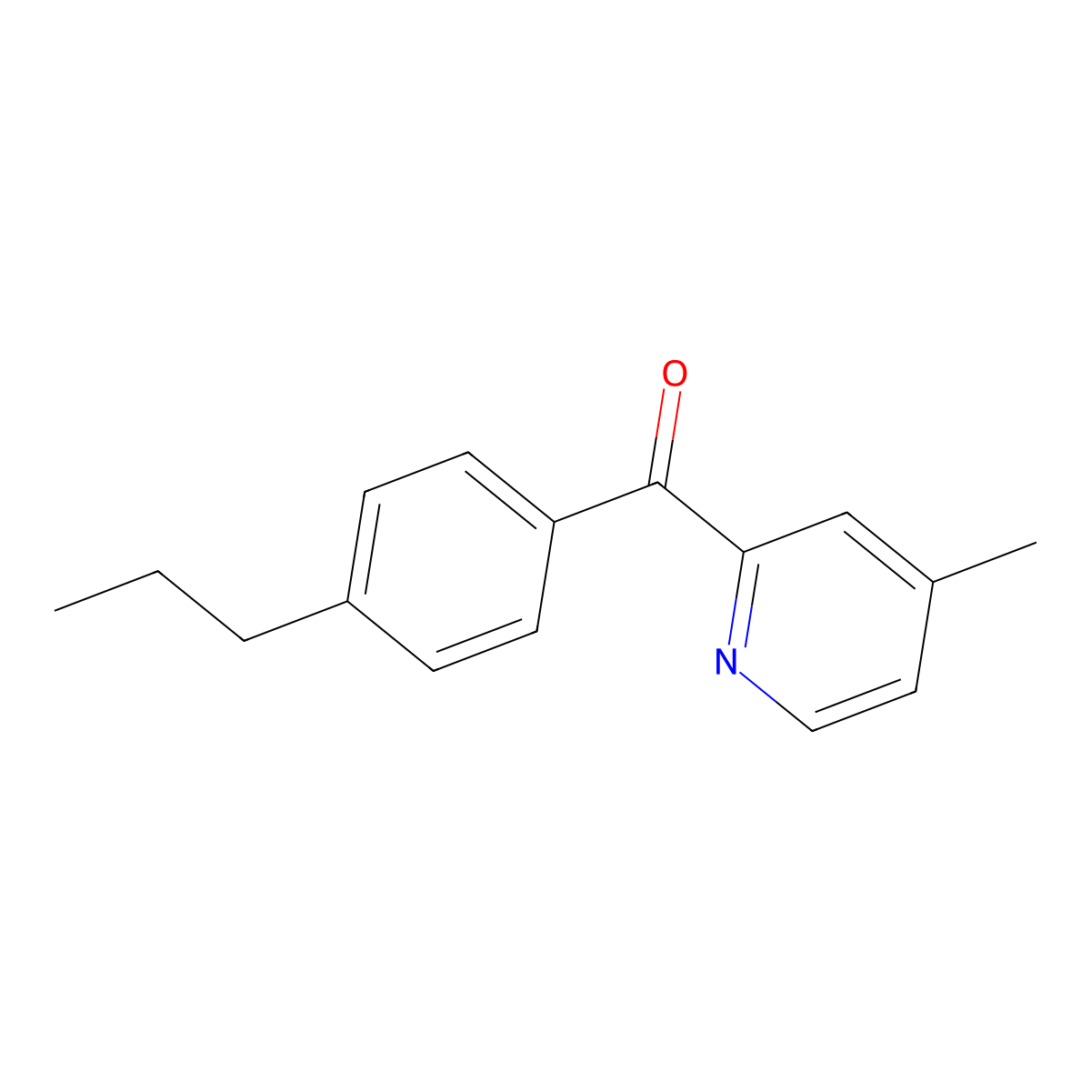 4-Methyl-2-(4-propylbenzoyl)pyridine molecular structure, CAS 1187170-93-9
