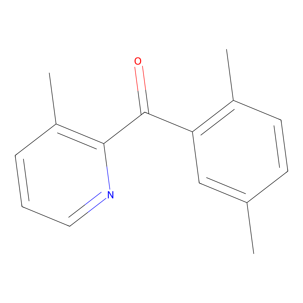 2-(2,5-Dimethylbenzoyl)-3-methylpyridine molecular structure, CAS 1187170-95-1