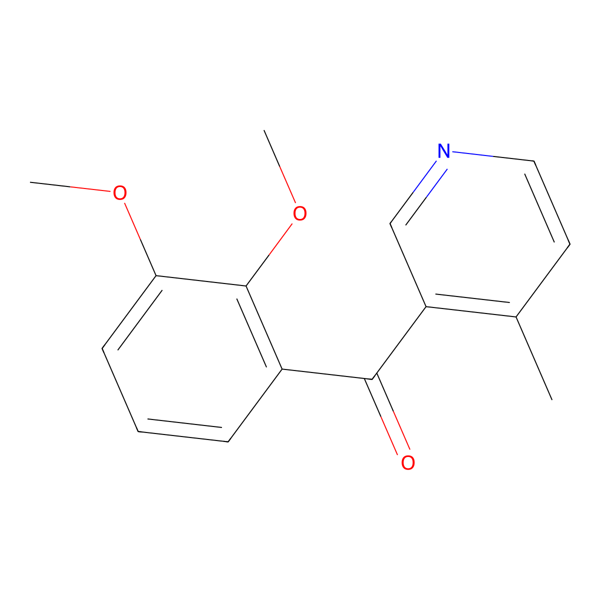 3-(2,3-Dimethoxybenzoyl)-4-methylpyridine molecular structure, CAS 1187171-00-1