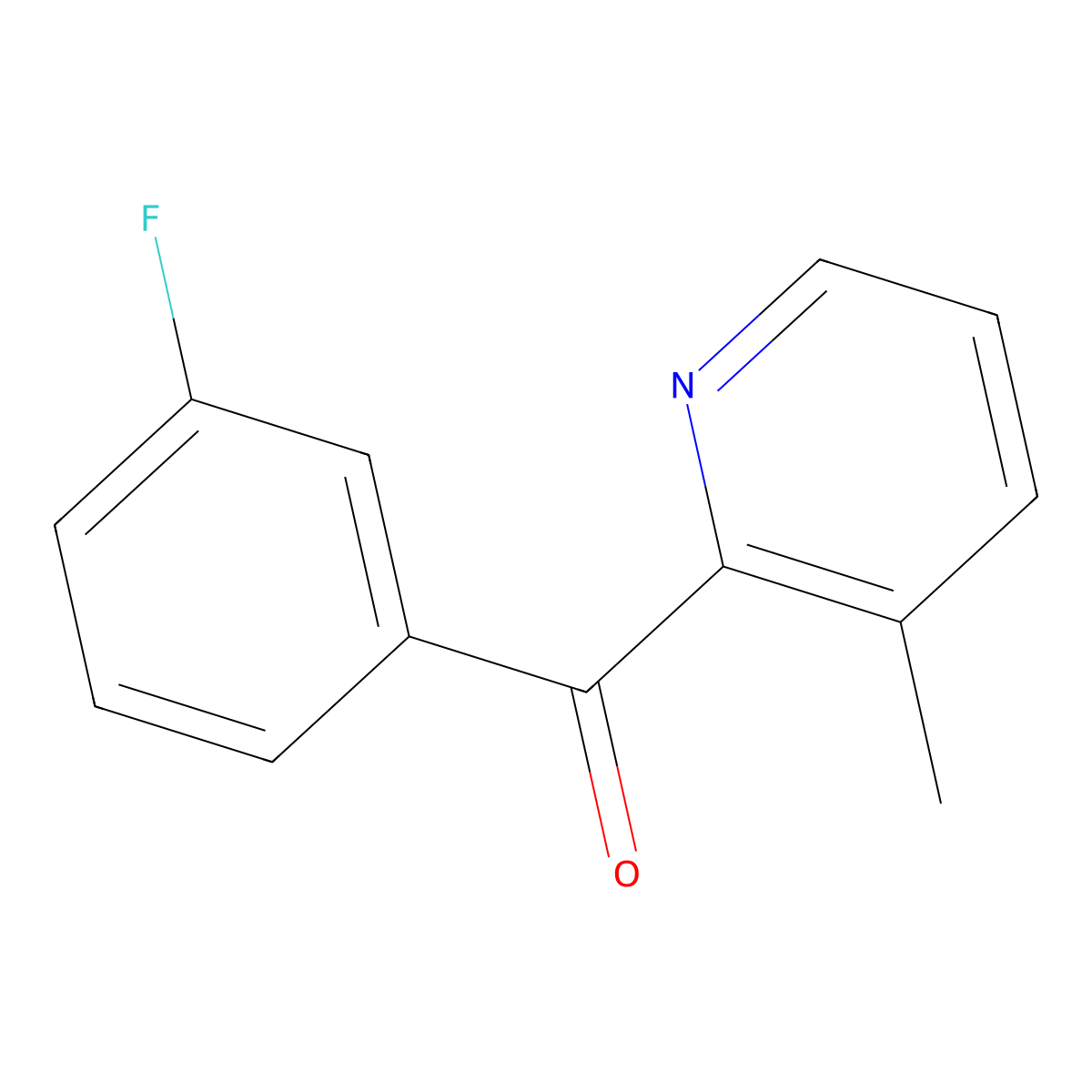 2-(3-Fluorobenzoyl)-3-methylpyridine molecular structure, CAS 1187171-05-6