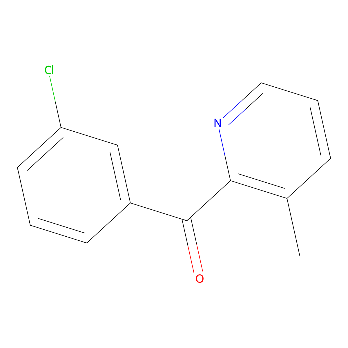 2-(3-Chlorobenzoyl)-3-methylpyridine molecular structure, CAS 1187171-06-7
