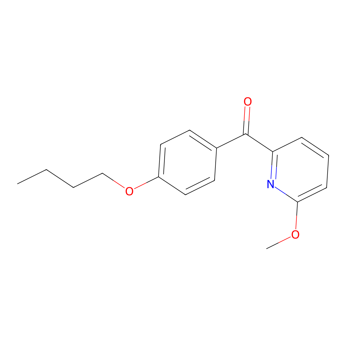 2-(4-Butoxybenzoyl)-6-methoxypyridine molecular structure, CAS 1187171-08-9