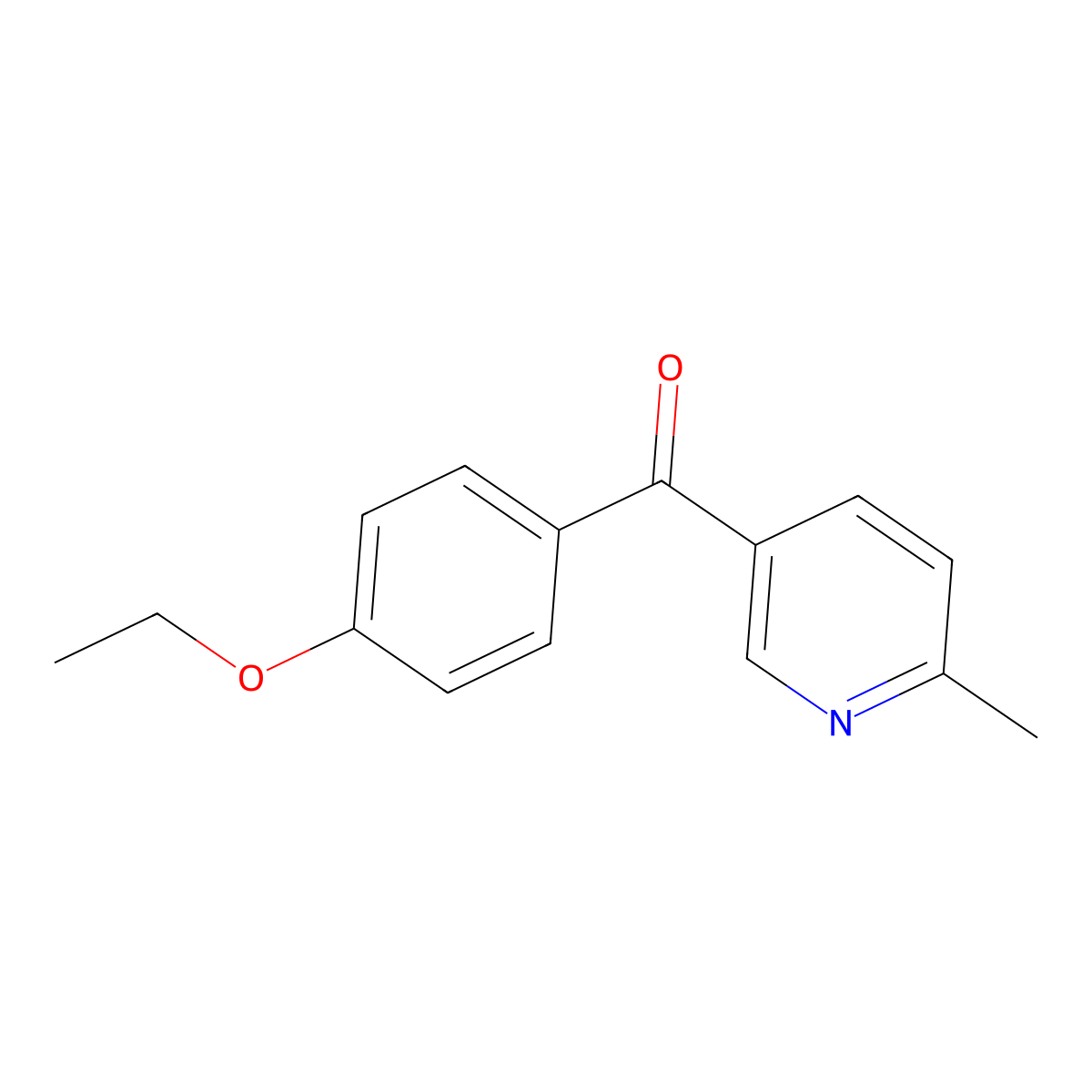 5-(4-Ethoxybenzoyl)-2-methylpyridine molecular structure, CAS 1187171-10-3