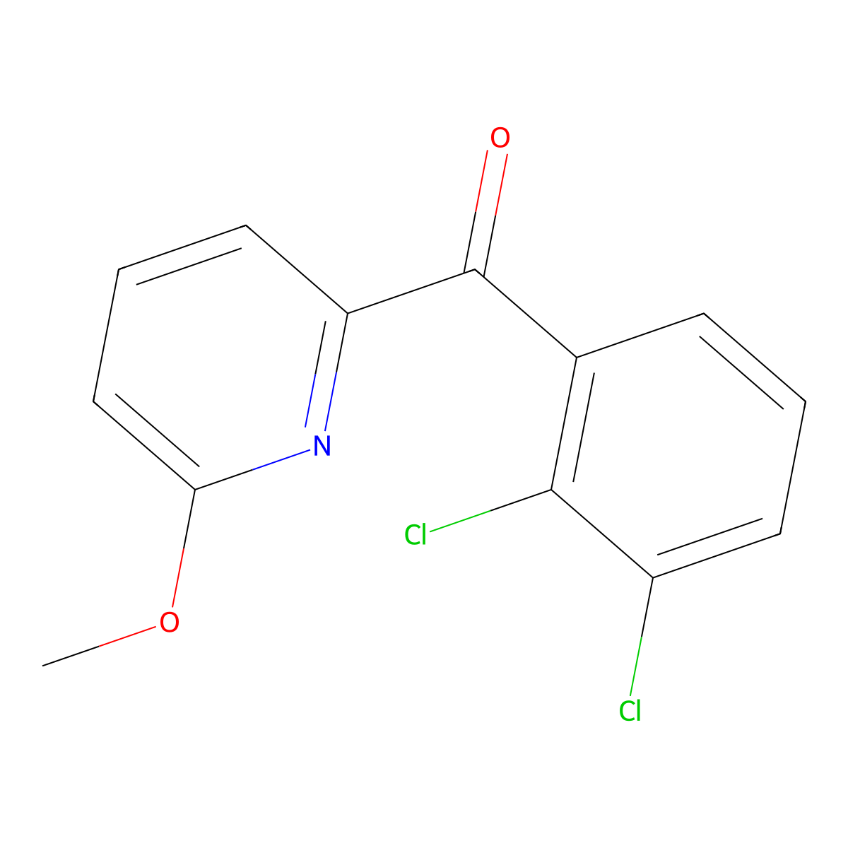 2-(2,3-Dichlorobenzoyl)-6-methoxypyridine molecular structure, CAS 1187171-11-4