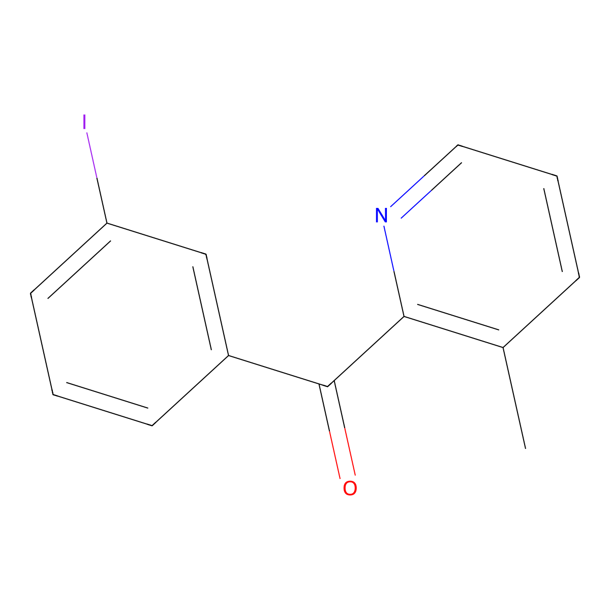 2-(3-Iodobenzoyl)-3-methylpyridine molecular structure, CAS 1187171-13-6