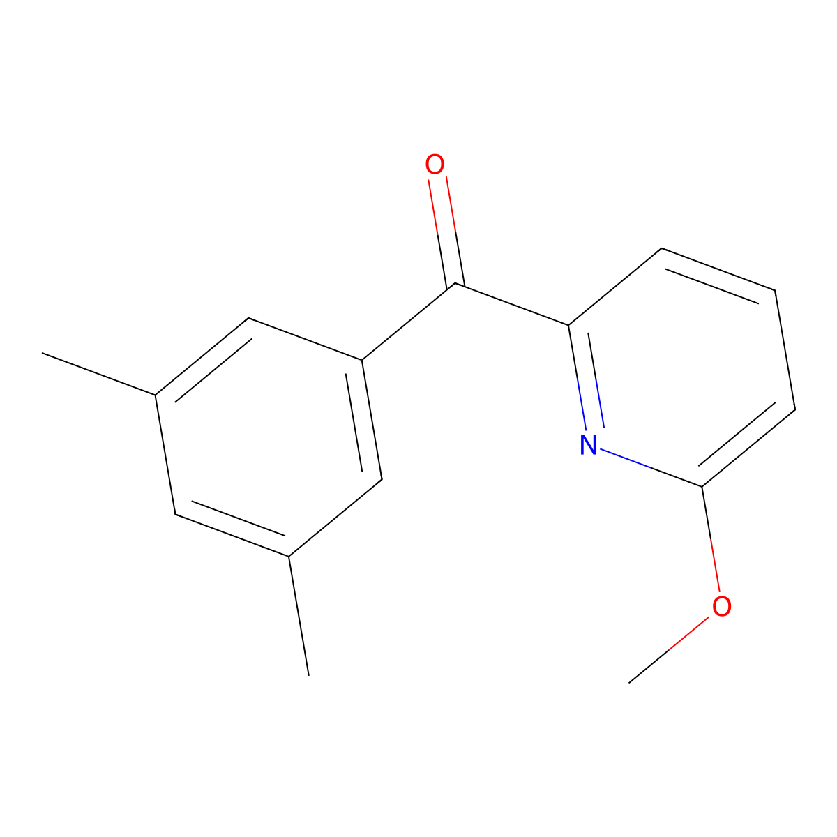 2-(3,5-Dimethylbenzoyl)-6-methoxypyridine molecular structure, CAS 1187171-18-1