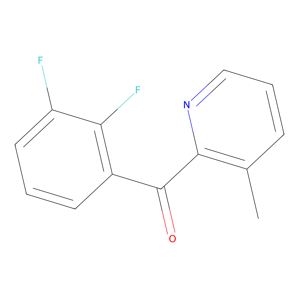 2-(2,3-Difluorobenzoyl)-3-methylpyridine molecular structure, CAS 1187171-21-6