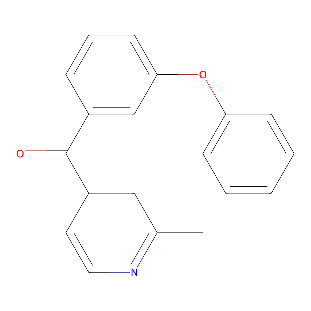 2-Methyl-4-(3-phenoxybenzoyl)pyridine molecular structure, CAS 1187171-22-7