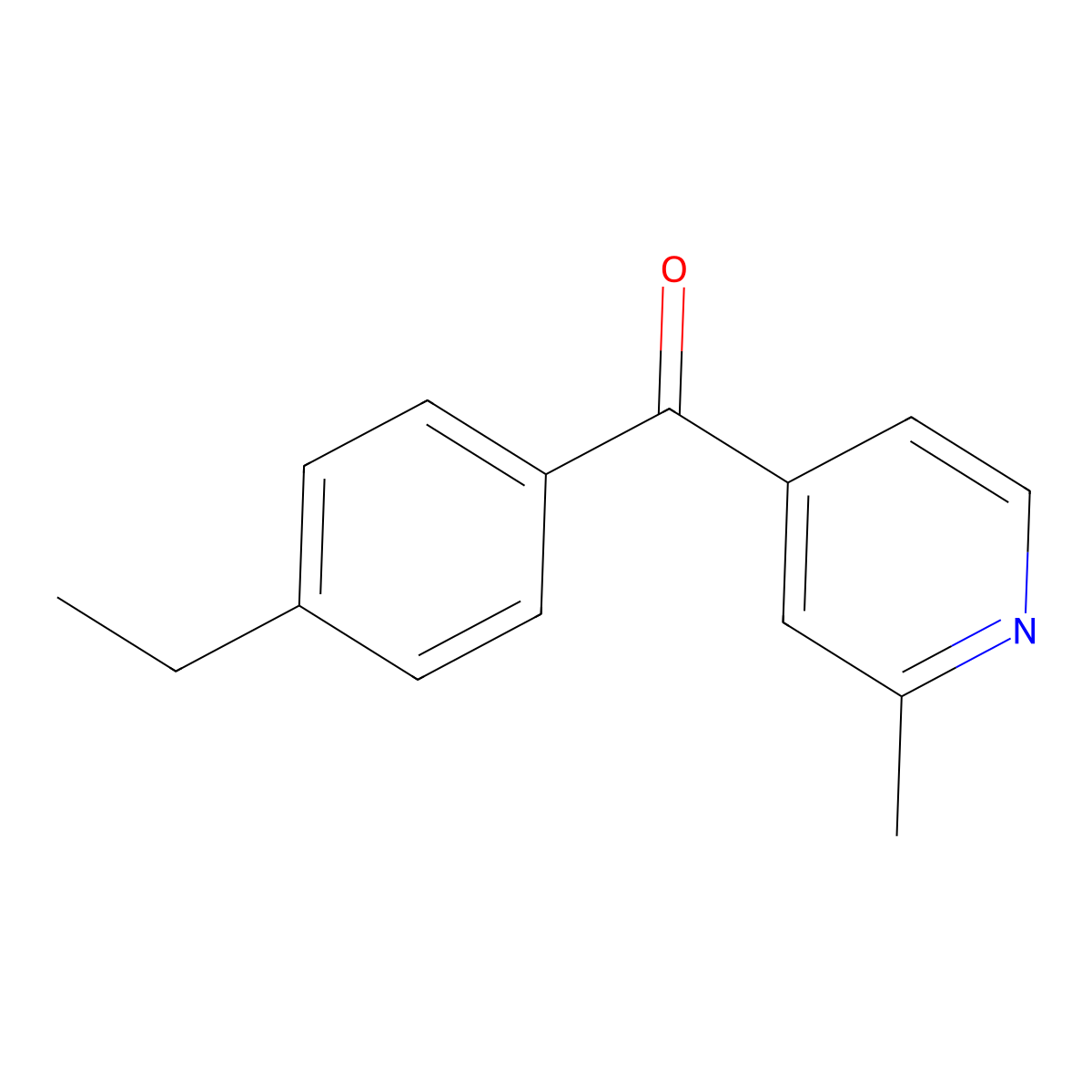 4-(4-Ethylbenzoyl)-2-methylpyridine molecular structure, CAS 1187171-27-2