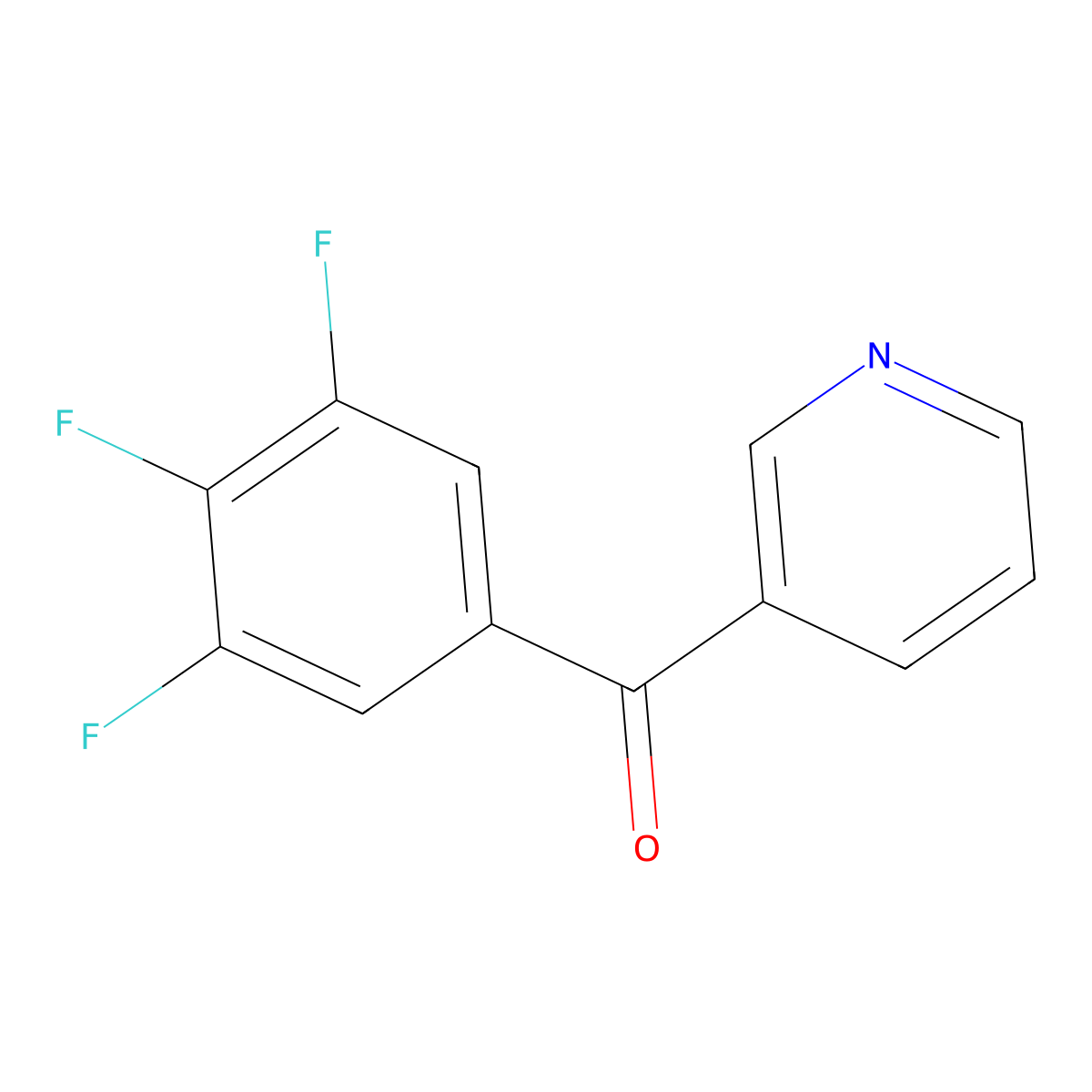 3-(3,4,5-Trifluorobenzoyl)pyridine molecular structure, CAS 1187171-29-4