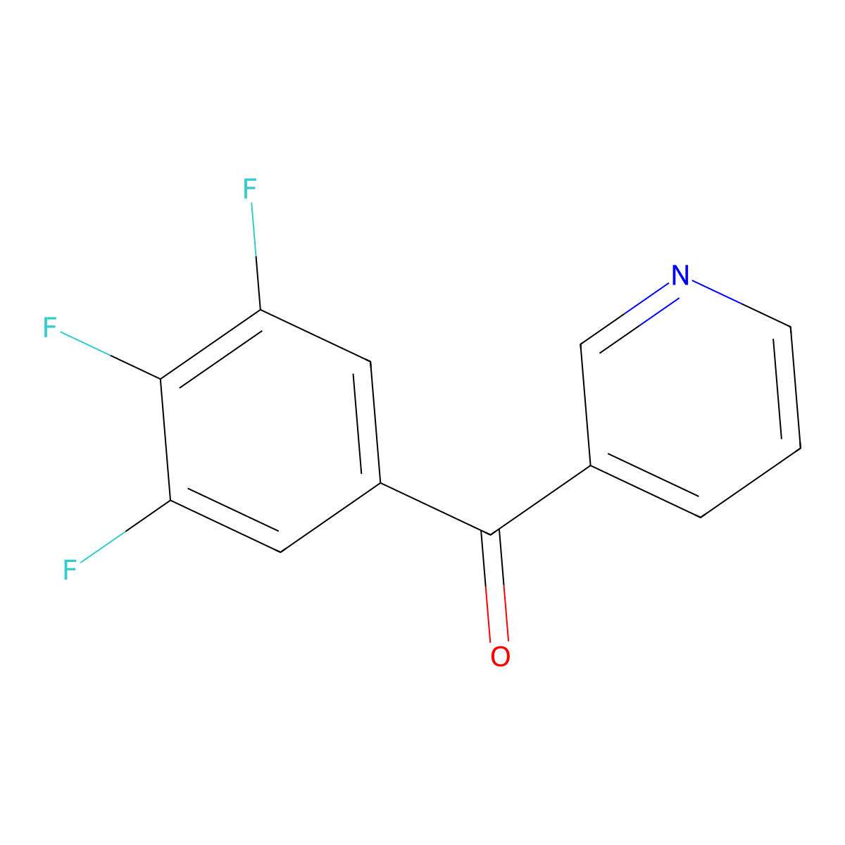 3-(3,4,5-Trifluorobenzoyl)pyridine molecular structure, CAS 1187171-29-4