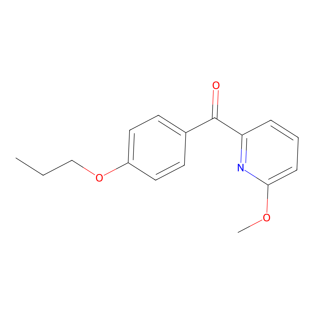 6-Methoxy-2-(4-propoxybenzoyl)pyridine molecular structure, CAS 1187171-42-1