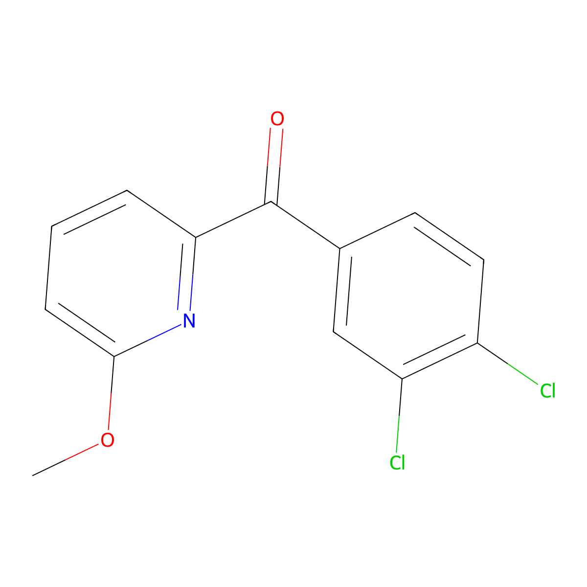 2-(3,4-Dichlorobenzoyl)-6-methoxypyridine molecular structure, CAS 1187171-45-4