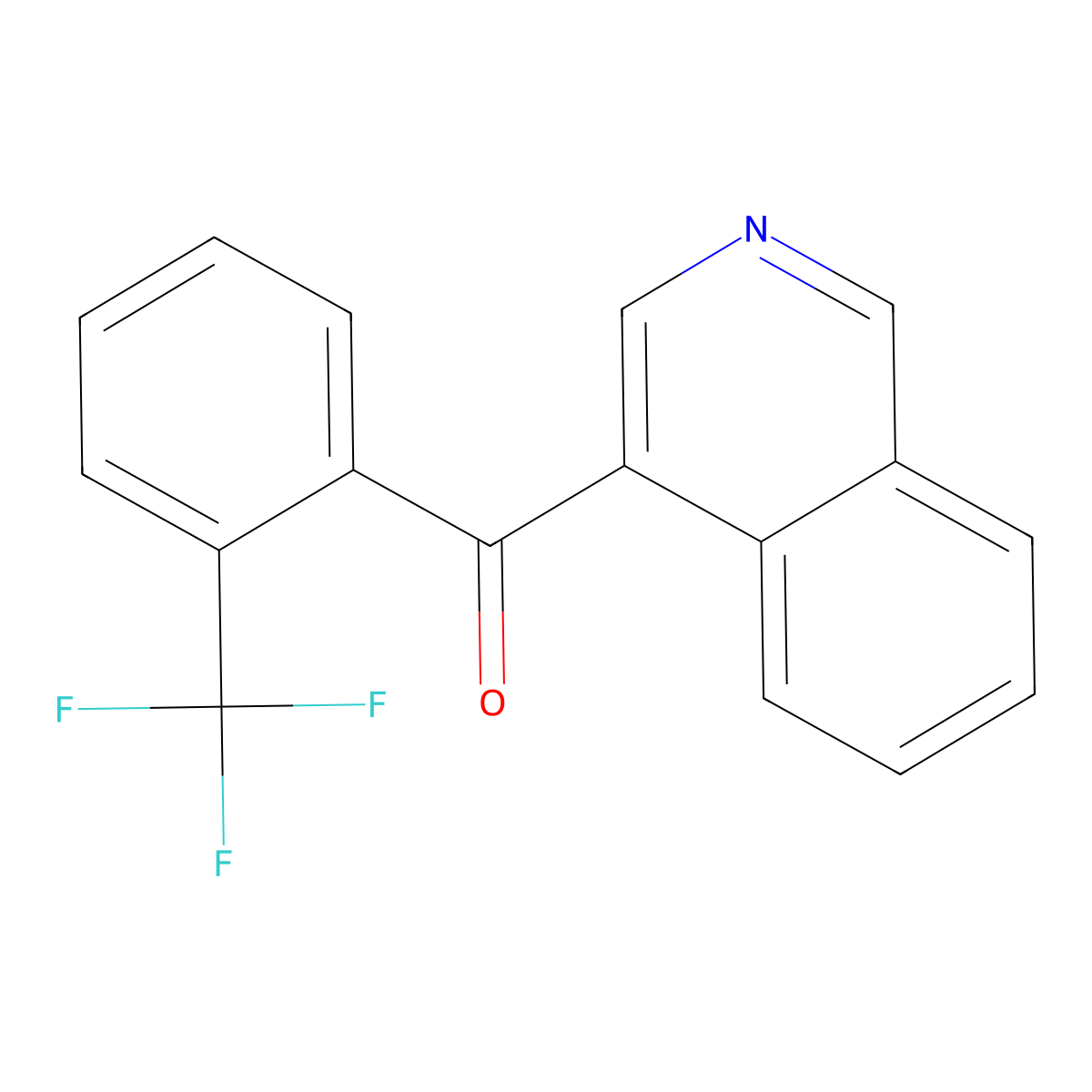 4-(2-Trifluoromethylbenzoyl)isoquinoline molecular structure, CAS 1187171-58-9