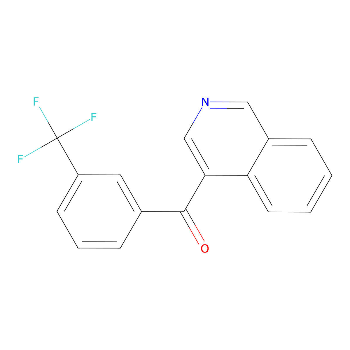4-(3-Trifluoromethylbenzoyl)isoquinoline molecular structure, CAS 1187171-60-3