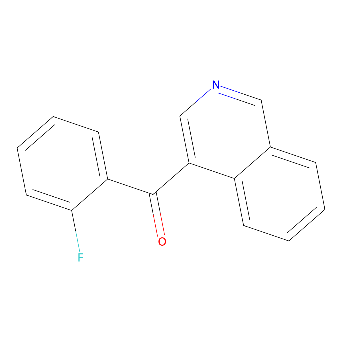 4-(2-Fluorobenzoyl)isoquinoline molecular structure, CAS 1187171-62-5
