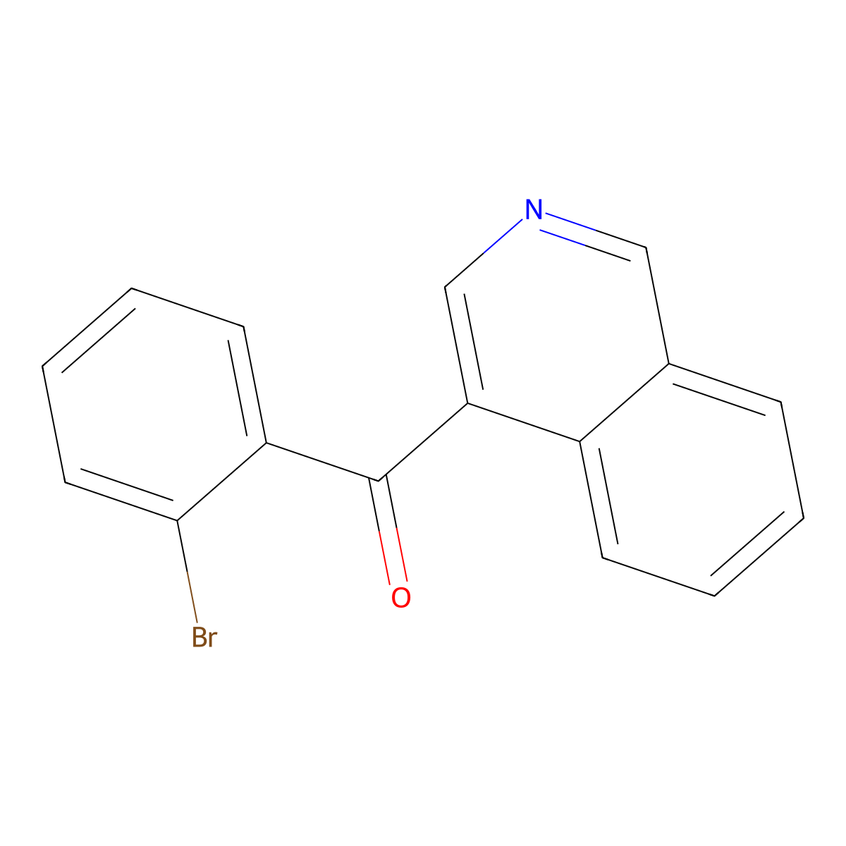 4-(2-Bromobenzoyl)isoquinoline molecular structure, CAS 1187171-63-6