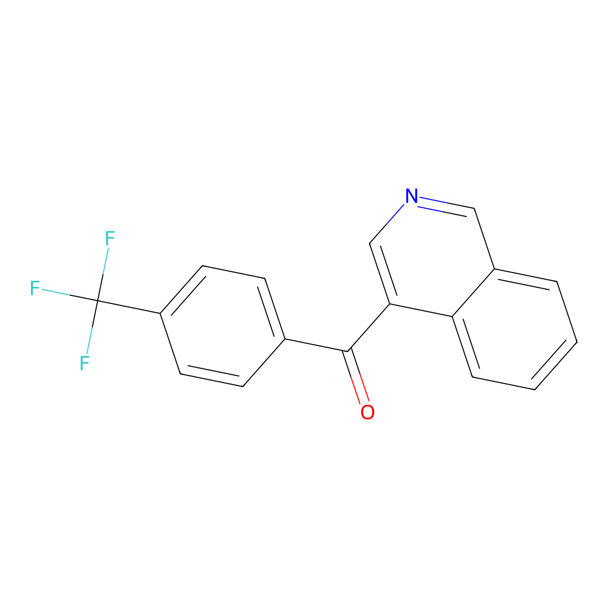 4-(4-Trifluoromethylbenzoyl)isoquinoline molecular structure, CAS 1187171-64-7